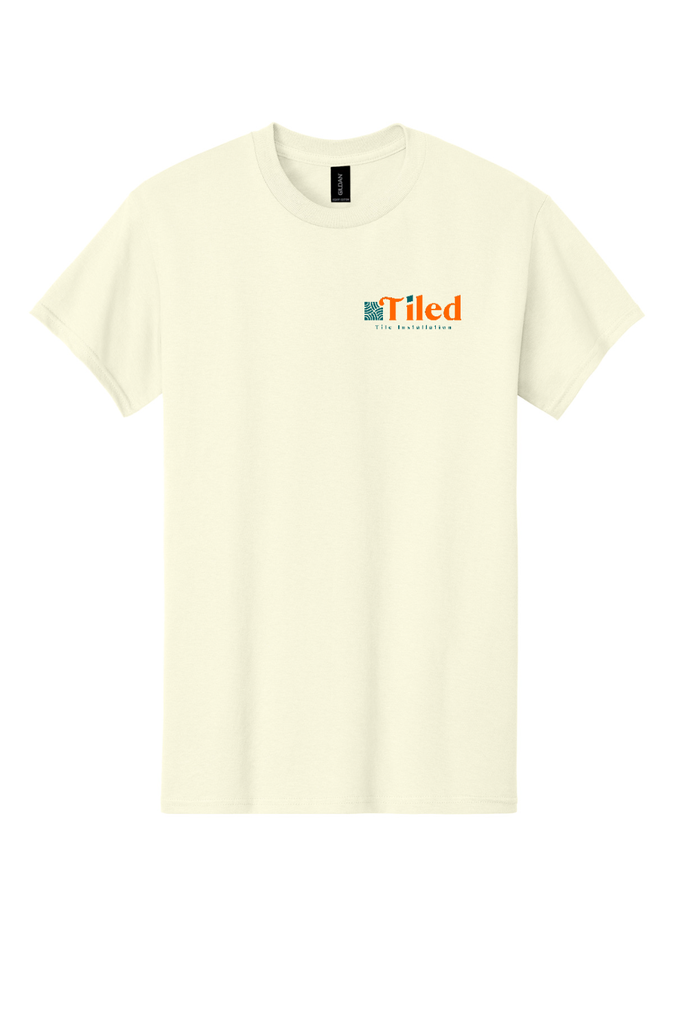 Tiled Tile Installation cream work tee